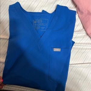 FIGS one pocket scrub top - Blue